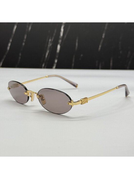 NWT Miu Miu MUA54S 5AK20I Round Sunglasses Miu Miu MU A54S